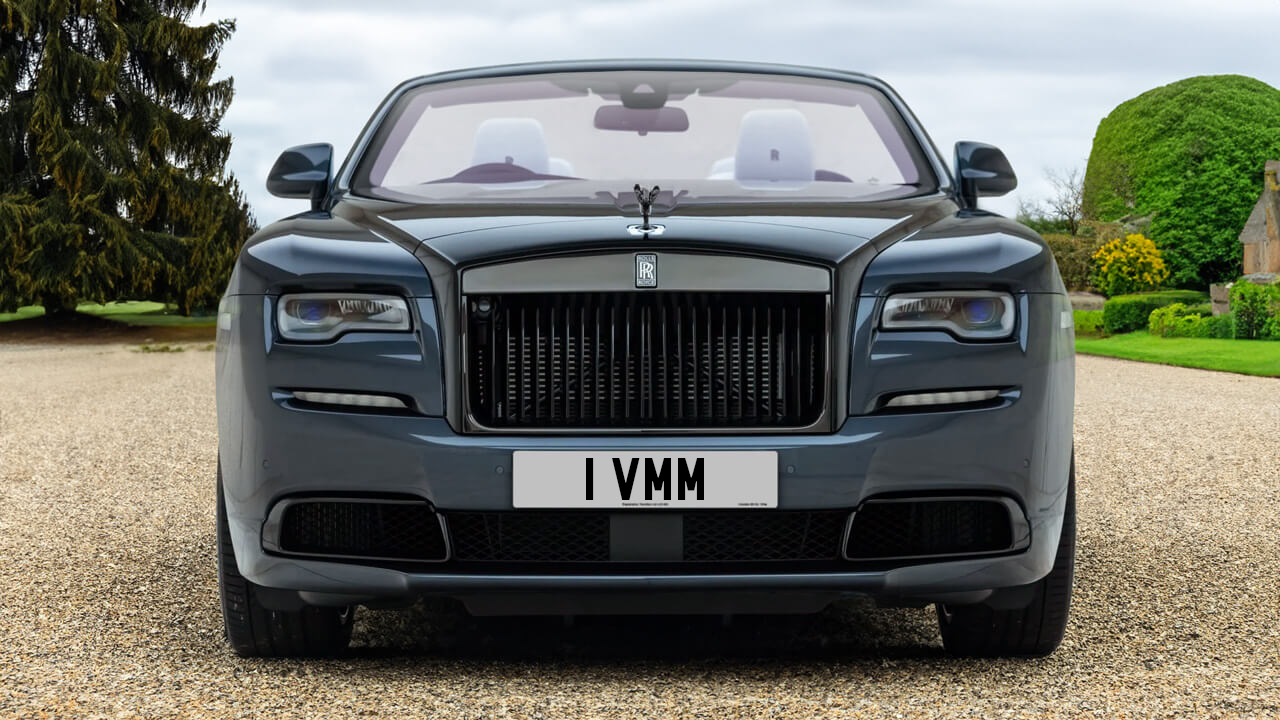 Car displaying the registration mark 1 VMM